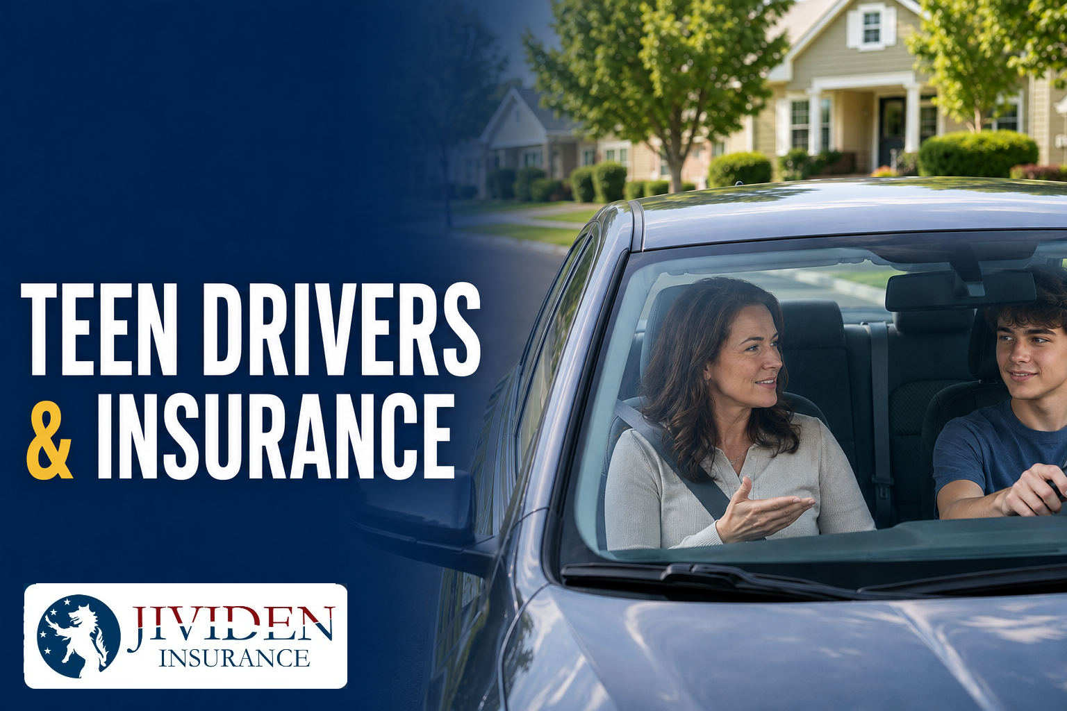 Teen driver receiving driving guidance from a parent